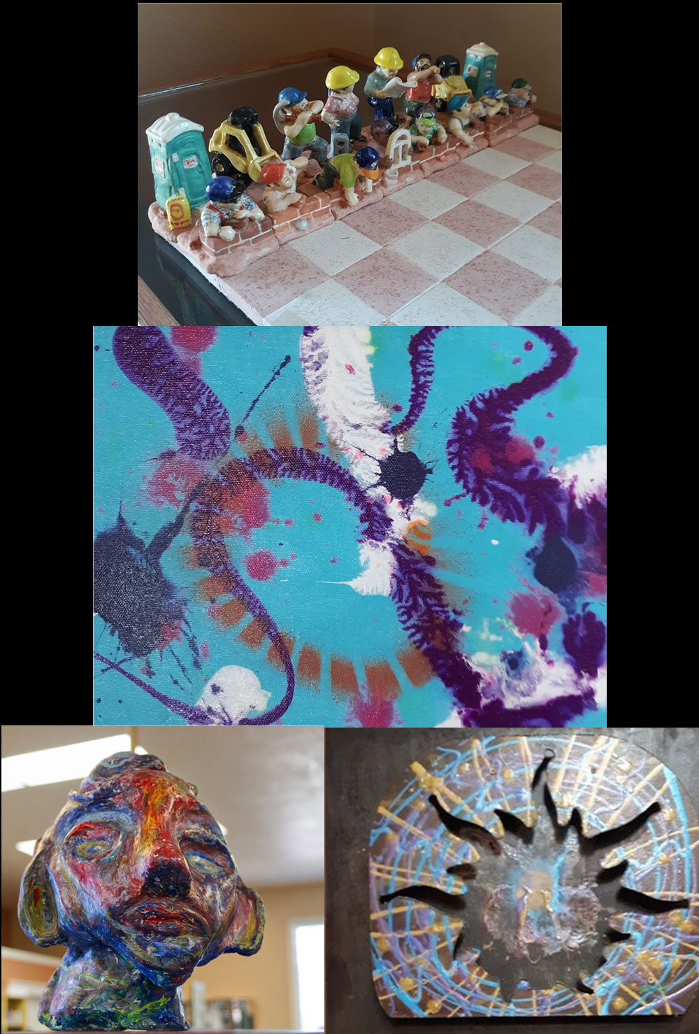 Adventures in Art Begins at Your Library” was on display during July and August 2024